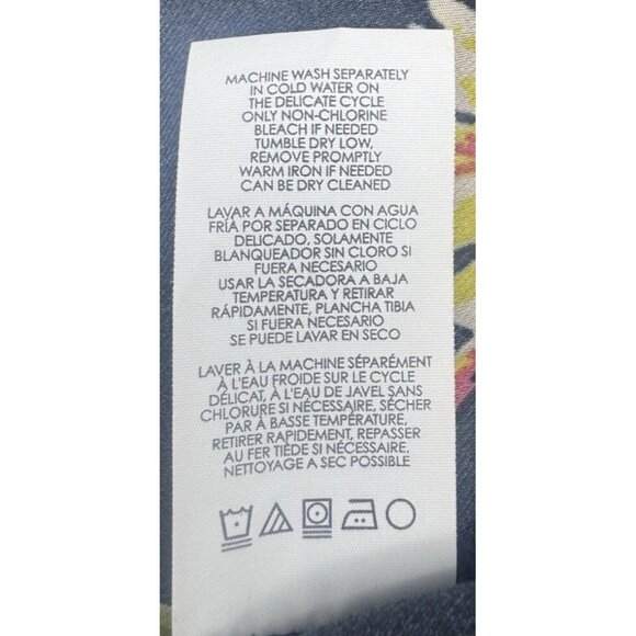 Cabi Daisy Floral Sheer Button Down Top Medium Boho Indie Peasant Festival - Picture 10 of 10